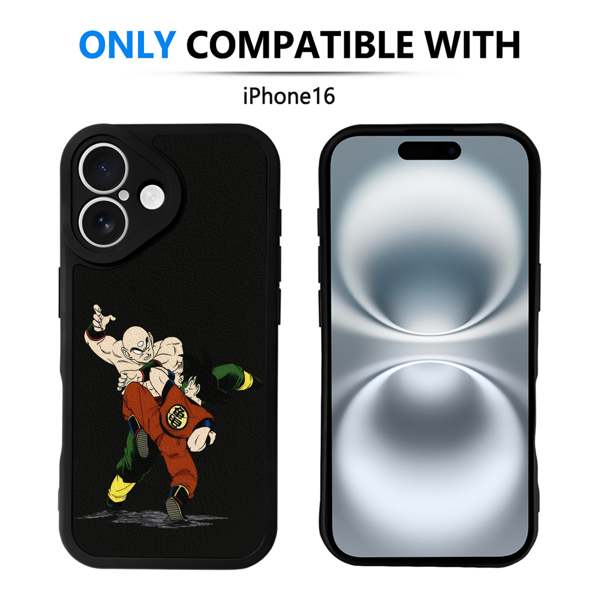 （画像用） ドラゴンボール DRAGON BALL 【iPhone 16シリーズ対応】シリコンスマホケース（レザー調） 材質：シリコン
